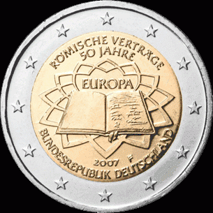 Duitsland 2 euro 2007 Verdrag van Rome UNC